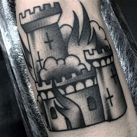 tatuajes de castillos|Tatuaje de castillo